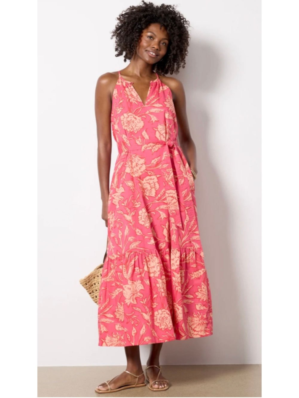 Women's Evereve Floral Maxi Dress Size L